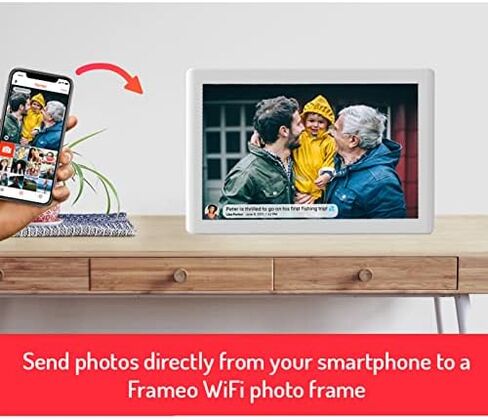 إطار صور رقمي واي فاي مقاس 10.1 بوصة، مزود بشاشة لمس IPS، وشاشة عالية الدقة 800 × 1280، وذاكرة 16 جيجابايت، وقابلة للتركيب على الحائط. in Saudi Arabia