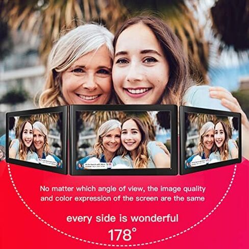 إطار صور رقمي واي فاي مقاس 10.1 بوصة، مزود بشاشة لمس IPS، وشاشة عالية الدقة 800 × 1280، وذاكرة 16 جيجابايت، وقابلة للتركيب على الحائط. in Saudi Arabia