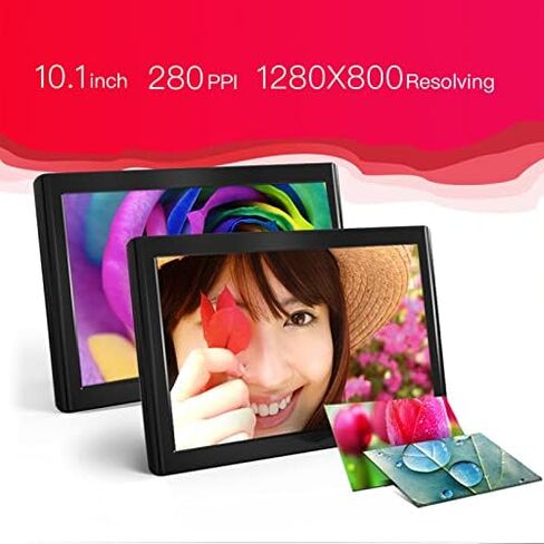 إطار صور رقمي واي فاي مقاس 10.1 بوصة، مزود بشاشة لمس IPS، وشاشة عالية الدقة 800 × 1280، وذاكرة 16 جيجابايت، وقابلة للتركيب على الحائط. in Saudi Arabia