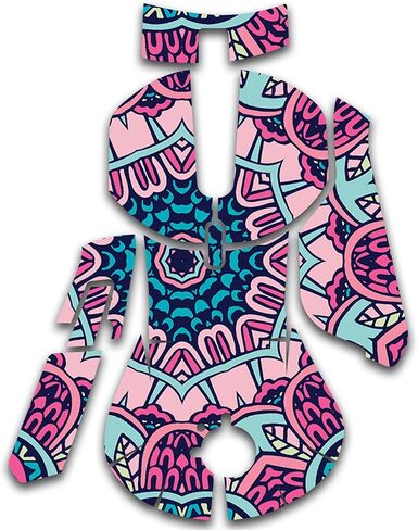 MightySkins Skin Compatible With SteelSeries Rival 5 Gaming Mouse - Tribal Mandala | Protective, Durable, and Unique Vinyl Decal wrap cover | Easy To Apply, Remove, and Change Styles | Made in the USA in Saudi Arabia
