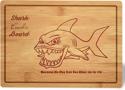 Shark Coochie Charcuterie Board/Shark Coochie Board/Laser Engraved Cutting Board/Funny Charcuterie Board/Valentine Day Cutting Board Gift, Wedding Gift (Board A, 11''×8.5'') in Saudi Arabia