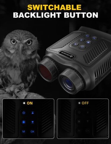 نظارات Zapdos 4K للرؤية الليلية للبالغين، مناظير للرؤية الليلية بالأشعة تحت الحمراء مع تقريب رقمي 8X، بطارية قابلة لإعادة الشحن 5000 مللي أمبير في الساعة، شاشة HD 3 بوصة وبطاقة 32 جيجابايت - هدايا أساسية للزوج الرجالي in Saudi Arabia