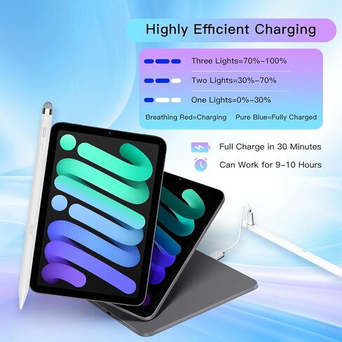 قلم ستايلس (طرف مزدوج) لقلم سامسونج جالاكسي تاب A9+، تاب A9 / تاب A8 قلم ستايلس لجهاز سامسونج جالاكسي تاب A9 A8 A7 قلم لوحي لأنظمة iOS/أندرويد/السطحية لجميع الأجهزة التي تعمل باللمس (أبيض) in Kuwait