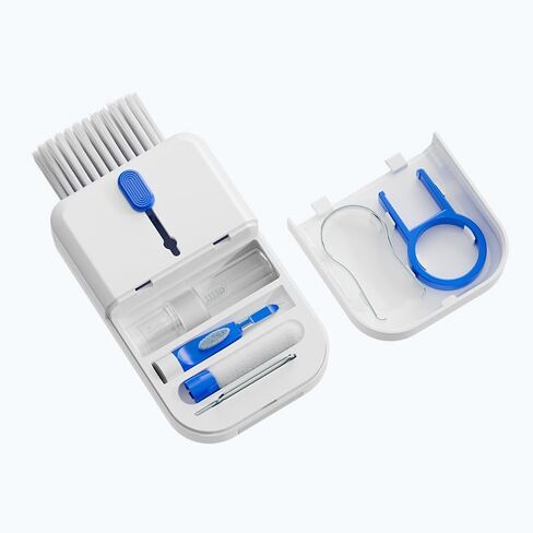 Keyboard Cleaning Brush Laptop Cleaner, 10-in-1 Computer Screen Cleaning Accessories for iPad iPhone, Blue in Saudi Arabia