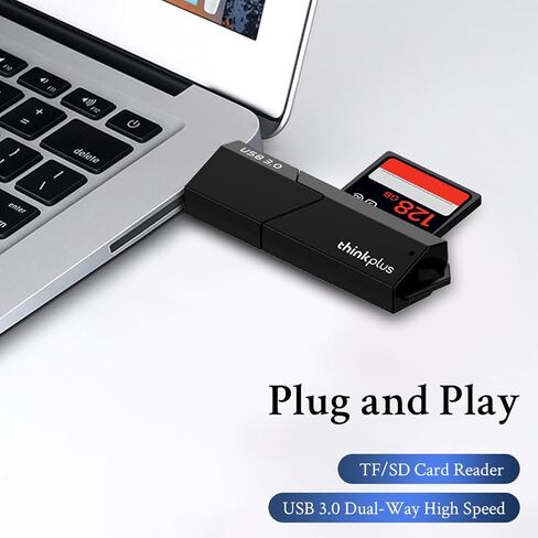 قارئ بطاقات USB 3.0 محمول 2 في 1، مناسب لـ SD، TF، MicroSD، توافق متعدد الأنظمة، سعة كبيرة 256 جيجابايت، نقل عالي السرعة in Saudi Arabia