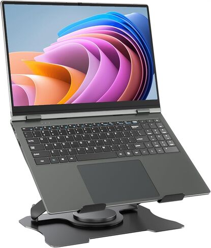 SGIN Adjustable Laptop Stand for Desk, Ergonomic Rise Foldable Notebook Computer Holder Compatible 10-15" Laptops, Silver in Saudi Arabia