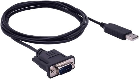 محول USB إلى تسلسلي، F&T>D*I Chipset USB 2.0 إلى تسلسلي (9-Pin) DB-9 ذكر RS-232 كابل محول منفذ COM (180 سم، دبوس كامل) in Kuwait