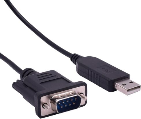 محول USB إلى تسلسلي، F&T>D*I Chipset USB 2.0 إلى تسلسلي (9-Pin) DB-9 ذكر RS-232 كابل محول منفذ COM (180 سم، دبوس كامل) in Kuwait
