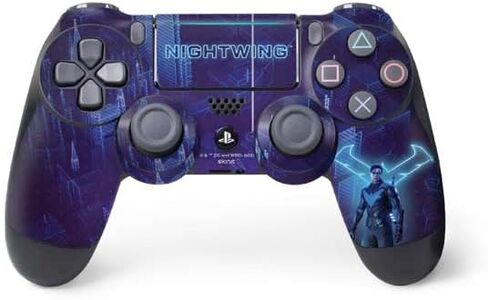ملصق Skinit المخصص للألعاب متوافق مع وحدة تحكم PS4 Pro/Slim - تصميم DC Comics Gotham Knights Nightwing المرخص رسميًا in Saudi Arabia