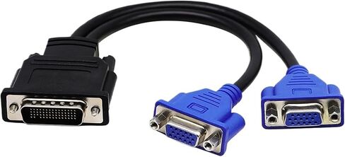 59 pin to Dual VGA Cable 59 pin to 2 VGA Cable Graphics Card Conversion Cable Graphics Card Adapter Cable 25CM in Saudi Arabia