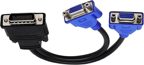 59 pin to Dual VGA Cable 59 pin to 2 VGA Cable Graphics Card Conversion Cable Graphics Card Adapter Cable 25CM in Saudi Arabia
