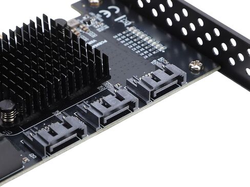 GOWENIC Expansion Card, 9 Port Serial ATA3.0 Interfaces, High Speed Data Transfer, with a PCIE GEN3 Slot, PCIE 1X, 4X, 8X, and 16X Slots in Saudi Arabia