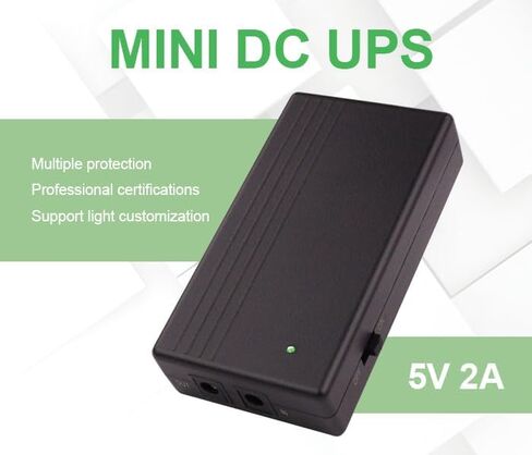 شاشة WiFi صغيرة UPS 5V 2A، نظام احتياطي لبطارية قابلة لإعادة الشحن بقدرة 4000 مللي أمبير في الساعة، مصدر طاقة مقبس DC لجهاز توجيه WiFi، كاميرا CCTV، شريط إضاءة LED، لا يشمل محول التيار المتردد (0502) in Kuwait