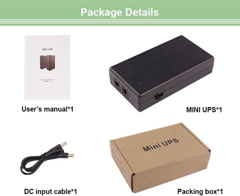 شاشة WiFi صغيرة UPS 5V 2A، نظام احتياطي لبطارية قابلة لإعادة الشحن بقدرة 4000 مللي أمبير في الساعة، مصدر طاقة مقبس DC لجهاز توجيه WiFi، كاميرا CCTV، شريط إضاءة LED، لا يشمل محول التيار المتردد (0502) in Kuwait