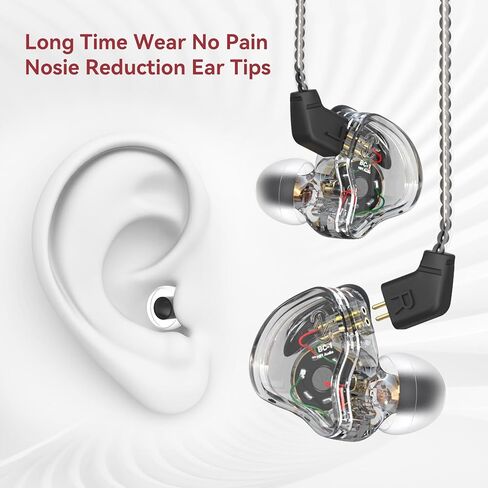 5 أزواج من أطراف الأذن IEM لشاشات الأذن KZ ZS10 Pro، KBEAR 07 من السيليكون لـ KZ ZAR CCA CRA Moondrop Chu CCZ Melody DC02 MC02 DC03 DC01-PRO KBEAR KS1 TANGZU Wan'er (متعددة الألوان، 5 أحجام) in Saudi Arabia