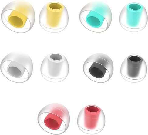 5 Pairs IEM Ear Tips for KZ ZS10 Pro in Ear Monitors, KBEAR 07 Silicone Earbuds Eartips for KZ ZAR CCA CRA Moondrop Chu CCZ Melody DC02 MC02 DC03 DC01-PRO KBEAR KS1 TANGZU Wan'er (Multicolor, 5 Sizes) in Kuwait