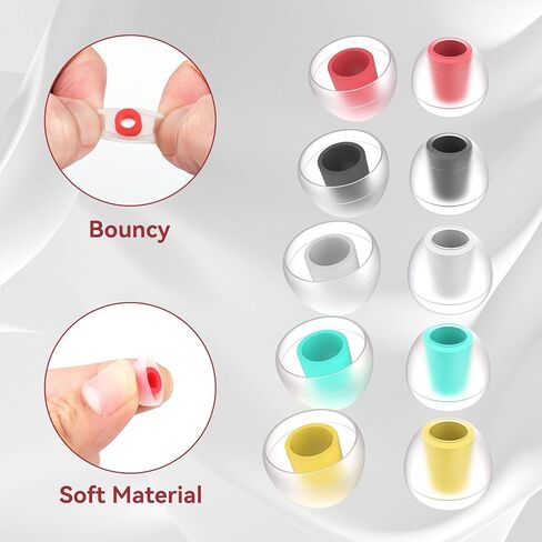 5 Pairs IEM Ear Tips for KZ ZS10 Pro in Ear Monitors, KBEAR 07 Silicone Earbuds Eartips for KZ ZAR CCA CRA Moondrop Chu CCZ Melody DC02 MC02 DC03 DC01-PRO KBEAR KS1 TANGZU Wan'er (Multicolor, 5 Sizes) in Kuwait