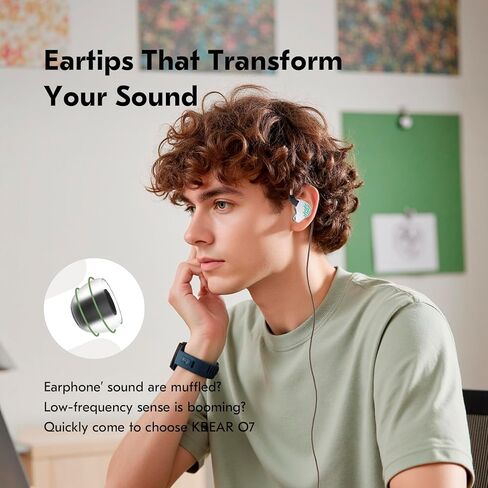 5 Pairs IEM Ear Tips for KZ ZS10 Pro in Ear Monitors, KBEAR 07 Silicone Earbuds Eartips for KZ ZAR CCA CRA Moondrop Chu CCZ Melody DC02 MC02 DC03 DC01-PRO KBEAR KS1 TANGZU Wan'er (Multicolor, 5 Sizes) in Kuwait