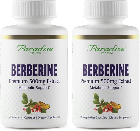 مستخلص نبات البربارين النشط من Paradise Herbs، نباتي، غير معدل وراثيًا، خالي من الغلوتين، 60 كبسولة نباتية in Saudi Arabia