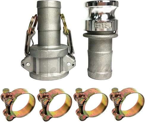 Sigma E150 150C 1.5" 1-1/2" Aluminum Female Male Hose Barb Camlock Adapter Clamp Replacement for OEM in Saudi Arabia