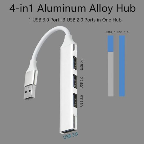 موزع USB من النوع C 4 منافذ متعددة USB 3.0 موزع USBA لموسع الكمبيوتر المحمول لمنفذ الكمبيوتر المحمول والكمبيوتر المكتبي والمزيد in Saudi Arabia