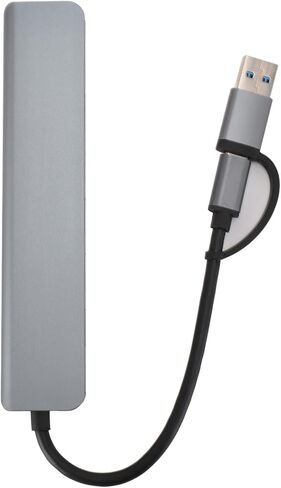 7 in 1 USB C Hub, 5 USB Ports & 2 Type C Multiport Expander, Aluminum Data Hub for PC, Laptop, Hard Drive, Printer, Plug and Play in Saudi Arabia