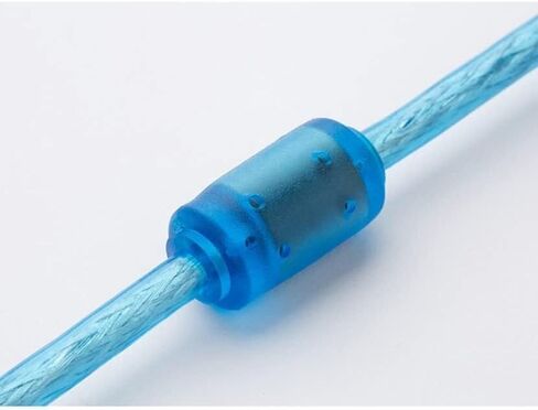 USB-Q for Q Series PLC Programming Cable USB-Q06UDEH/Q03UDE Data Download Cable Mini Cable Transparent (Blue 5m) in Saudi Arabia