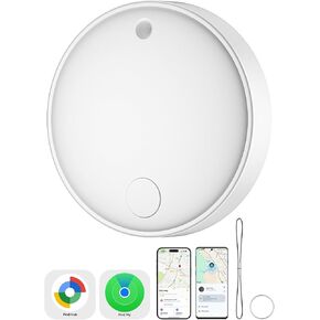 جهاز تعقب العلامات الذكية بنظام مزدوج لنظامي التشغيل iOS وAndroid، جهاز تعقب بلوتوث ذكي يعمل مع تطبيق Apple Find My أو Google Find Hub، ومحدد موقع عناصر مكتشف المفاتيح، IP67 مقاوم للماء (معكرون، 4 عبوات) in Kuwait