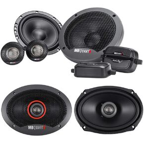 MB Quart Pair FSB216 6.5" 280 Watt Component Speakers+(2) 6x9 Coaxial Speakers in Kuwait