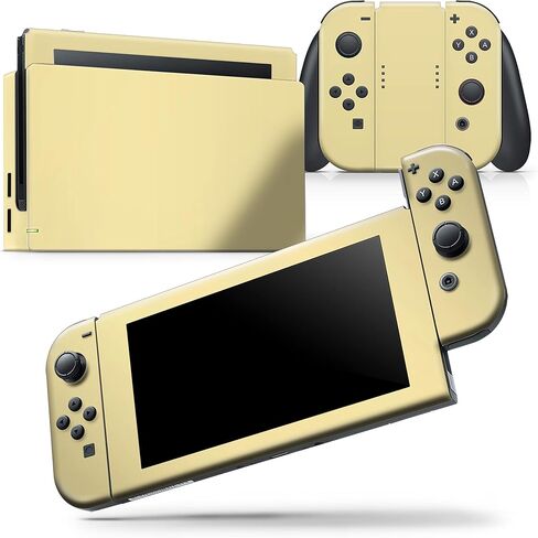 Design Skinz - Compatible with Nintendo DSi XL - Skin Decal Protective Scratch-Resistant Removable Vinyl Wrap Cover - Light Yellow Pastel Color in Saudi Arabia