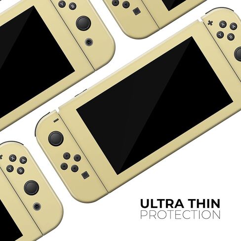 Design Skinz - Compatible with Nintendo DSi XL - Skin Decal Protective Scratch-Resistant Removable Vinyl Wrap Cover - Light Yellow Pastel Color in Saudi Arabia