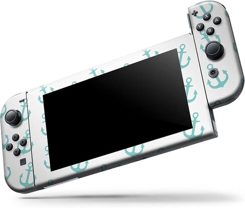 Design Skinz - Compatible with Nintendo DSi XL - Skin Decal Protective Scratch-Resistant Removable Vinyl Wrap Cover - Teal Micro Anchors in Saudi Arabia