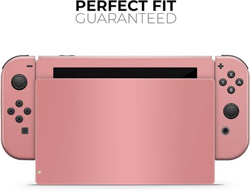 Design Skinz - متوافق مع Nintendo DSi XL - غطاء حماية من الفينيل مقاوم للخدش وقابل للإزالة - لون مرجاني فاتح بسيط in Saudi Arabia