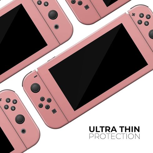 Design Skinz - متوافق مع Nintendo DSi XL - غطاء حماية من الفينيل مقاوم للخدش وقابل للإزالة - لون مرجاني فاتح بسيط in Saudi Arabia