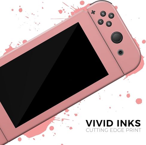 Design Skinz - متوافق مع Nintendo DSi XL - غطاء حماية من الفينيل مقاوم للخدش وقابل للإزالة - لون مرجاني فاتح بسيط in Saudi Arabia