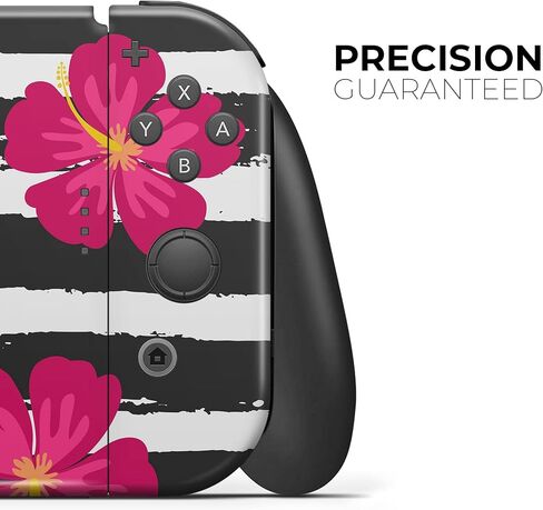 Design Skinz - Compatible with Nintendo DSi XL - Skin Decal Protective Scratch-Resistant Removable Vinyl Wrap Cover - Tropical Summer Hot Pink Floral v2 in Saudi Arabia