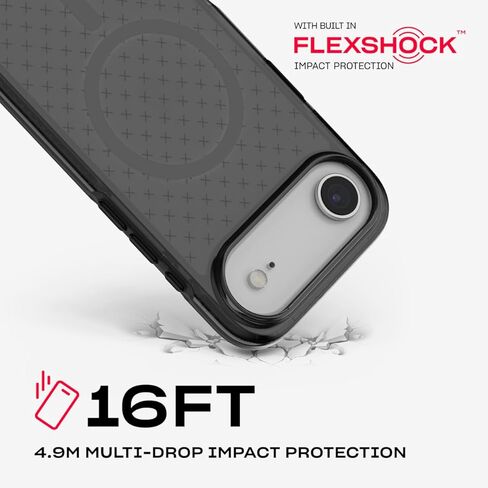 حافظة Tech21 EvoCheck لهاتف iPhone 17 Pro – سموكي/أسود | حافظة واقية رفيعة | الحماية من الصدمات | متوافق مع ماج سيف in Kuwait