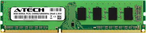 A-Tech استبدال ذاكرة الوصول العشوائي 8 جيجابايت لـ HP 698651-154 | وحدة ذاكرة DDR3/DDR3L 1866 ميجا هرتز PC3L-14900 2Rx8 1.35 فولت UDIMM غير ECC 240-Pin DIMM in Saudi Arabia