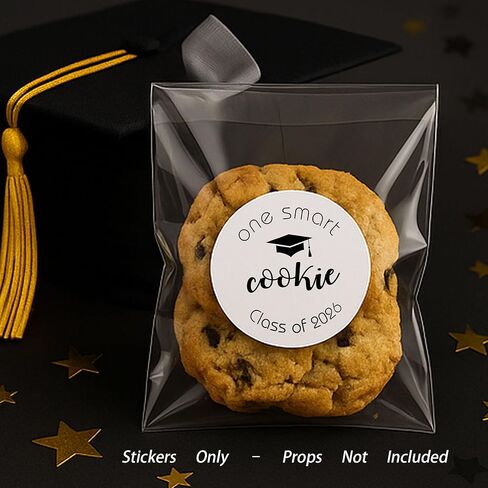 ZLKAPT Graduation Decorations - 60pcs ONE SMART COOKIE Class of 2023 Party Favor Stickers in Saudi Arabia