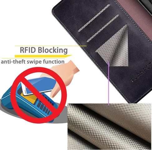 SUANPOT Compatible with iPhone Air 6.5" Wallet case with RFID Blocking Credit Card Holder,Flip Book PU Leather Protective Cover Women Men for Apple iPhone 17 Air Phone case Light Brown in Saudi Arabia