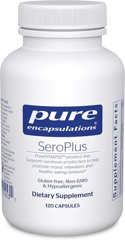 Pure Encapsulations SeroPlus | Hypoallergenic Serotonin Support to Support Moderate Occasional Stress | 120 Capsules in Saudi Arabia