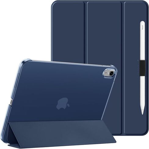 Clear Case for iPad (A16) 11th Generation 11 Inch (2025),iPad 10th Generation 10.9 Inch (2022).Stand Cover with Hard Translucent Back, Support Touch lD, Auto Wake/Sleep,Stylus Holder-Navy in Saudi Arabia