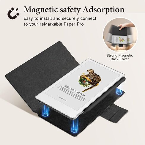 Ayotu Case for Remarkable Paper Pro Move 7.3", 1:1 Fit Smart Cover Book Folio with Auto Wake/Sleep, PU Leather Cover, Microfiber Lining, Strong Magnet(Standard Slim Case A-Leathers Brown) in Kuwait