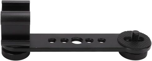 CHICIRIS Secure Aluminium Alloy Triple Cold Shoe Mount Adapter Detachable for Microphone LED Light Mount Practical for Photography (Dark Gray) in Saudi Arabia