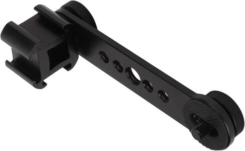 CHICIRIS Secure Aluminium Alloy Triple Cold Shoe Mount Adapter Detachable for Microphone LED Light Mount Practical for Photography (Dark Gray) in Saudi Arabia
