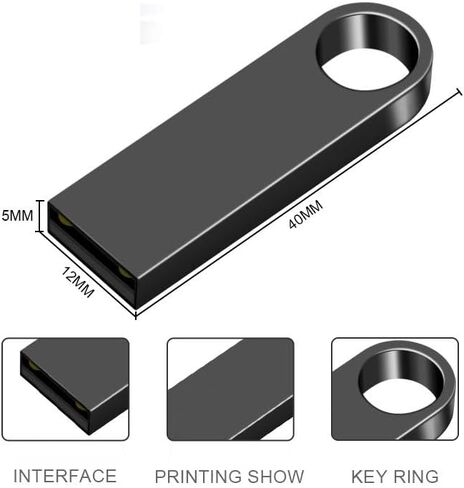 Generic 5 حزمة محرك فلاش 64 جيجابايت USB 2.0 محرك فلاش محرك الإبهام USB Flash Driver Drive Pack Keychain Design Jump Drives Memory Stick لتخزين البيانات (5 Pack Swivel USB Blue، 64GB) in Saudi Arabia