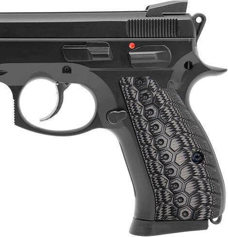 Guuun CZ 75 Compact Grips OPS Mechanical Texture CZ P-01 G10 Grips in Saudi Arabia