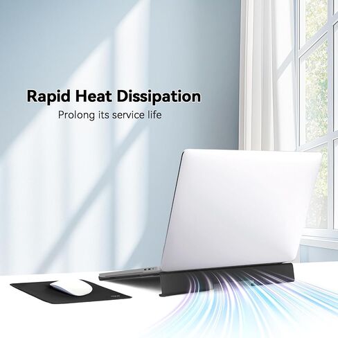 MOSISO Laptop Stand for Desk, Acrylic Matte Computer Stand, Ergonomic Keyboard Riser Kickstand with Mouse Pad for Collaborative Work, Compatible with up to 16 inch Laptops, Royal Blue in Saudi Arabia