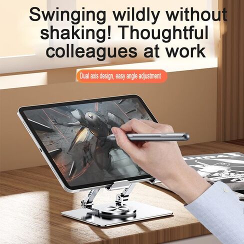Adjustable Laptop Stand，Laptop Stand with 360 Rotating Base，Ergonomic Notebook Stand, Foldable Portable Notebook Stand Suitable for laptops/Tablets. in Saudi Arabia