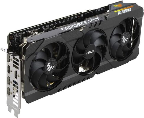 ASUS TUF Gaming NVIDIA GeForce RTX 3060 Ti OC Edition Graphics Card (PCIe 4.0, 8GB GDDR6, HDMI 2.1 , DisplayPort 1.4a, Dual Ball Fan Bearings, Military-Grade Certification, GPU Tweak II), Black in Saudi Arabia